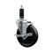Service Caster 5'' SS Phenolic Swivel 1-1/8'' Expanding Stem Caster with Brake SCC-SSEX20S514-PHS-TLB-118 - alternate 1